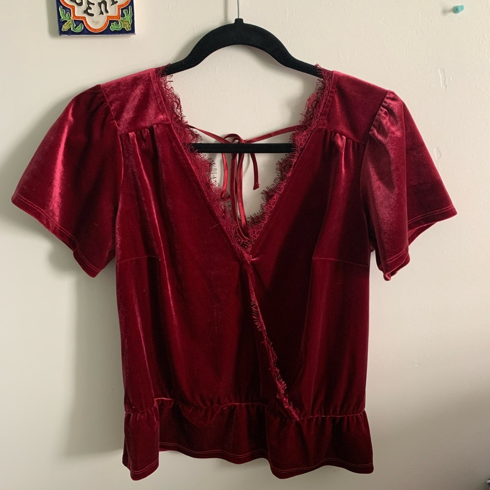 COPY - Abercrombie & Fitch Velvet Blouse